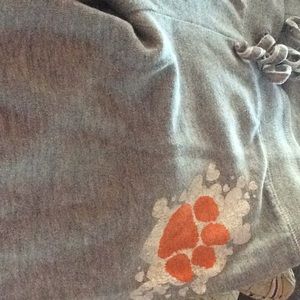 Pink Clemson Capri length sweats